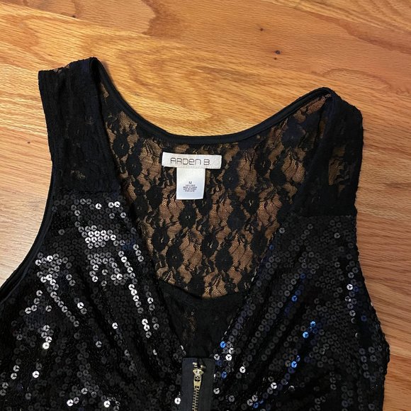 NWOT Black Sparkly Arden B Dress - Picture 2 of 2